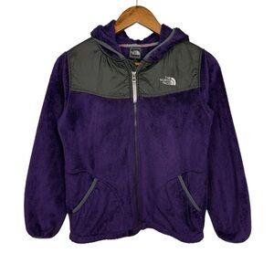 The North Face Girls Osito Fleece Hooded Jacket Purple